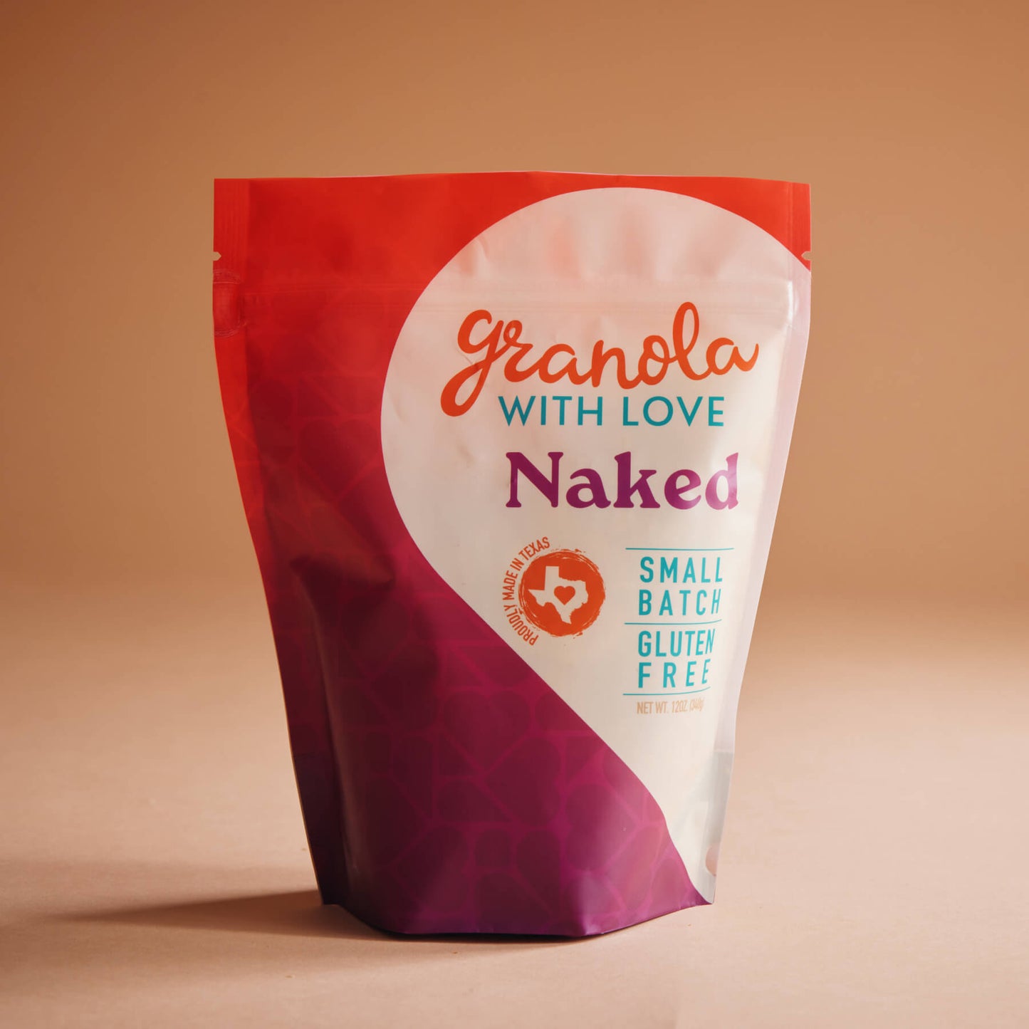 Single bag naked granola Texas coconut oats maple syrup gluten free healthy